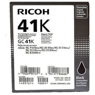Cartouche d'origine 405761 / GC-41 K Ricoh - noire