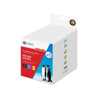 Cartouche compatible de première qualité 2933B008 / CLI-521 BK Canon - noire