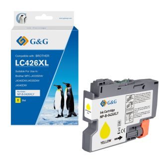 Cartouche compatible de première qualité LC426XLY Brother - jaune