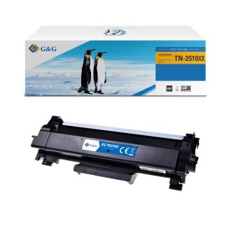 Toner compatible de première qualité TN2510XXL Brother - noir