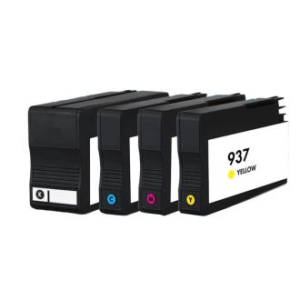 Cartouches compatible de première qualité 6C400NE / 937 HP - multipack 4 couleurs : noire, cyan, magenta, jaune