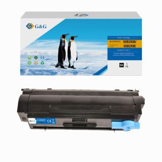 Toner compatible de première qualité 55B2X0E Lexmark - noir