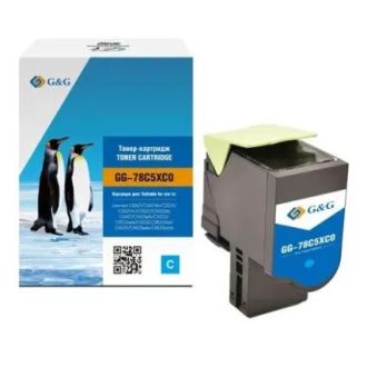 Toner compatible de première qualité 78C2XC0 Lexmark - cyan