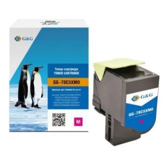 Toner compatible de première qualité 78C2XM0 Lexmark - magenta