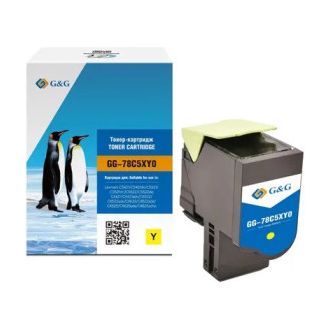 Toner compatible de première qualité 78C2XY0 Lexmark - jaune