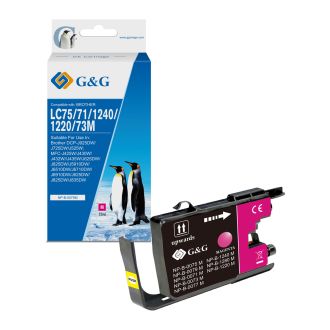 Cartouche compatible de première qualité LC1240M Brother - magenta