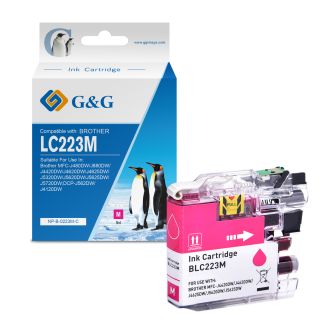 Cartouche compatible de première qualité LC223M Brother - magenta