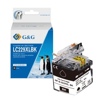 Cartouche compatible de première qualité LC229XLBK Brother - noire