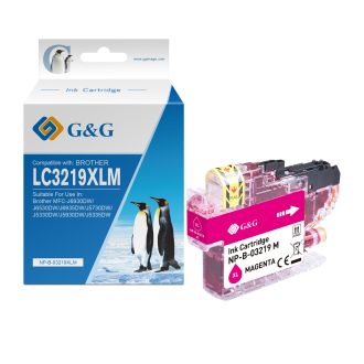 Cartouche compatible de première qualité LC3219XLM Brother - magenta