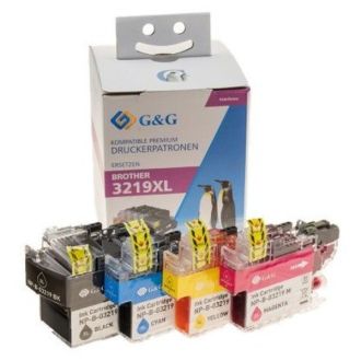 Cartouches compatible de première qualité LC3219XLVALDR Brother - multipack 4 couleurs : noire, cyan, magenta, jaune