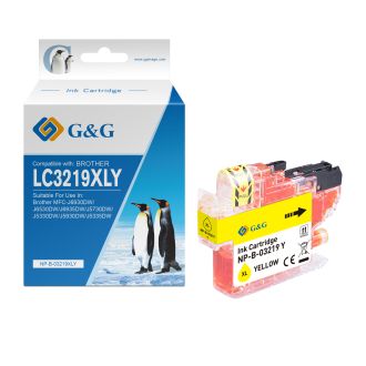 Cartouche compatible de première qualité LC3219XLY Brother - jaune