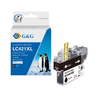 Cartouche compatible de première qualité LC421XLBK Brother - noire