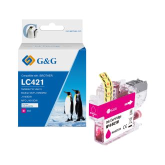 Cartouche compatible de première qualité LC421XLM Brother - magenta