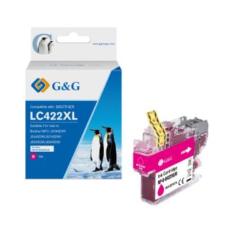 Cartouche compatible de première qualité LC422XLM Brother - magenta