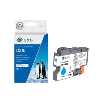 Cartouche compatible de première qualité LC426XLC Brother - cyan