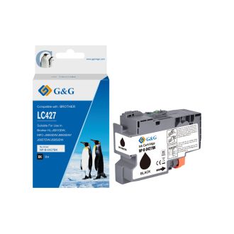 Cartouche compatible de première qualité LC427XLBK Brother - noire
