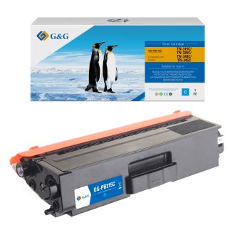 Toner compatible de première qualité TN325C Brother - cyan