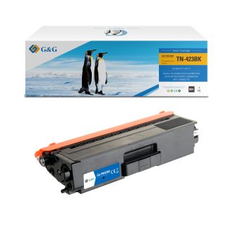 Toner compatible de première qualité TN423BK Brother - noir