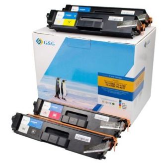 Toners compatible de première qualité TN423M Brother - multipack 4 couleurs : noir, cyan, magenta, jaune