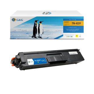Toner compatible de première qualité TN423Y Brother - jaune