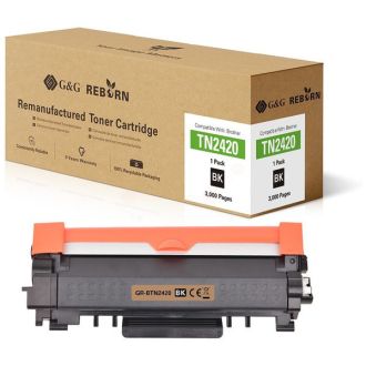 Toner compatible de première qualité TN2420 Brother - noir