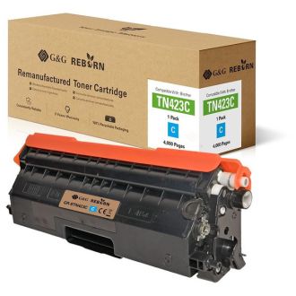 Toner compatible de première qualité TN423C Brother - cyan
