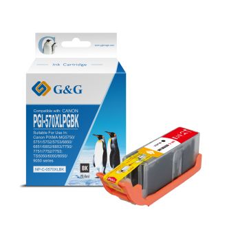 Cartouche compatible de première qualité 0318C001 / PGI-570 PGBKXL Canon - noire
