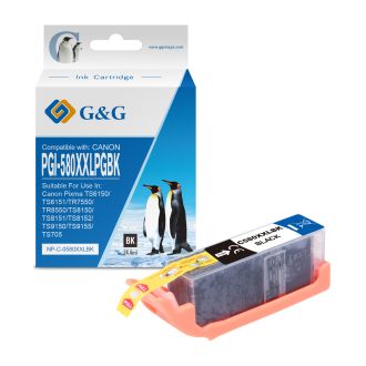 Cartouche compatible de première qualité 1970C001 / PGI-580 PGBKXXL Canon - noire