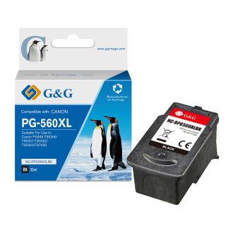 Cartouche compatible de première qualité 3712C001 / PG-560 XL Canon - noire