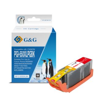 Cartouche compatible de première qualité 6431B001 / PGI-550 PGBKXL Canon - noire