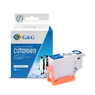 Cartouche compatible de première qualité C13T02H24010 / 202XL Epson - cyan