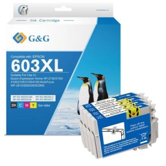 Cartouches compatible de première qualité C13T03A94010 / 603XL/603 Epson - multipack 4 couleurs : noire, cyan, magenta, jaune