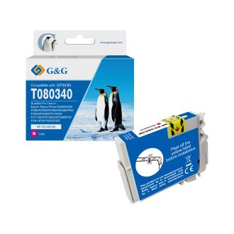 Cartouche compatible de première qualité C13T08034011 / T0803 Epson - magenta