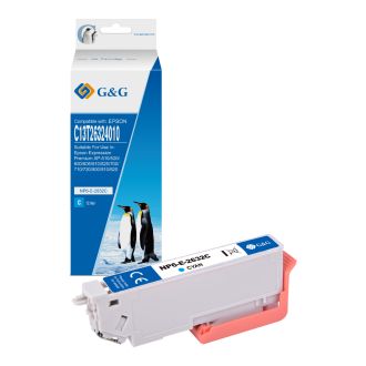 Cartouche compatible de première qualité C13T26324010 / 26XL Epson - cyan