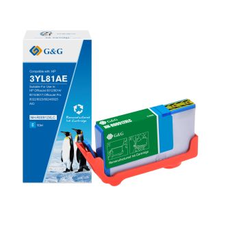 Cartouche compatible de première qualité 3YL81AE / 912XL HP - cyan