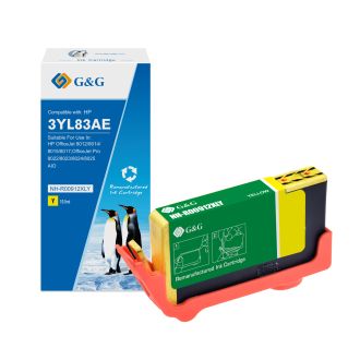 Cartouche compatible de première qualité 3YL83AE / 912XL HP - jaune