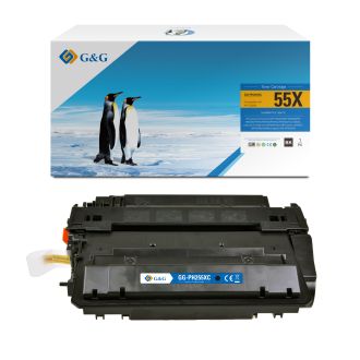 Toner compatible de première qualité CE255X / 55X HP - noir