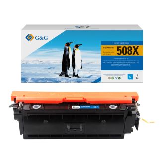 Toner compatible de première qualité CF361XC / 508X HP - cyan