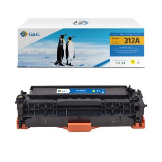 Toner compatible de première qualité CF382A / 312A HP - jaune