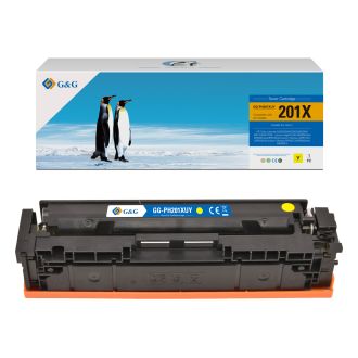 Toner compatible de première qualité CF402X / 201X HP - jaune