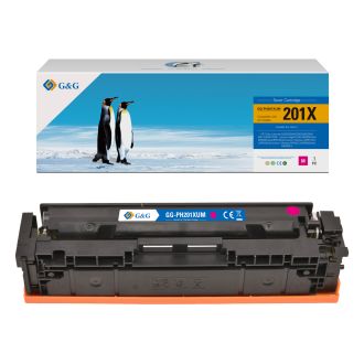 Toner compatible de première qualité CF403X / 201X HP - magenta