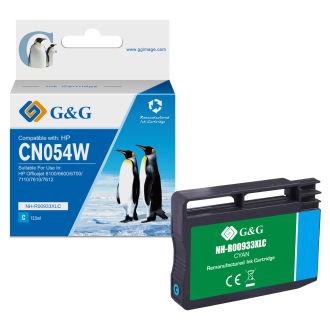 Cartouche compatible de première qualité CN054AE / 933XL HP - cyan