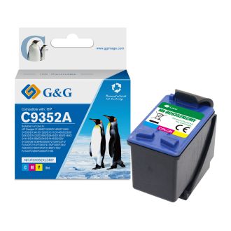 Cartouche compatible de première qualité C9352AE / 22 HP - multicouleur