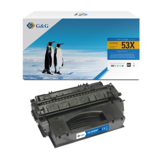 Toner compatible de première qualité Q7553X / 53X HP - noir