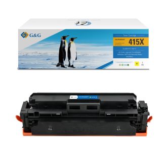 Toner compatible de première qualité W2032XC / 415X HP - jaune
