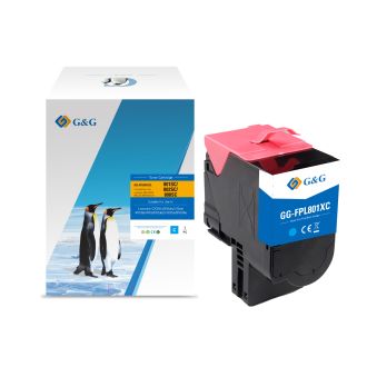 Toner compatible de première qualité 80C2SC0 / 802SC Lexmark - cyan
