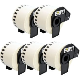 Ruban cassette compatible DK22223 Brother - blanc